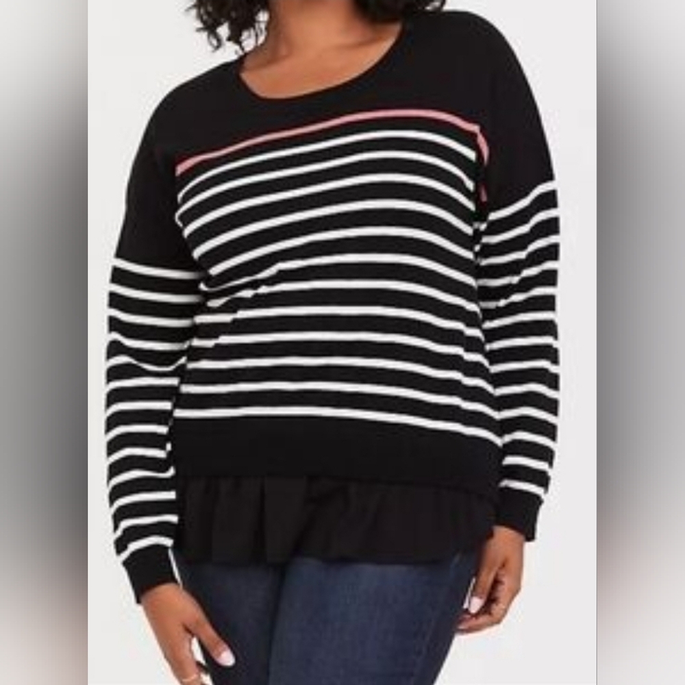 337. Torrid Sweater with Ruffle Hem
